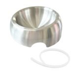 Cat bowl with non-slip ring