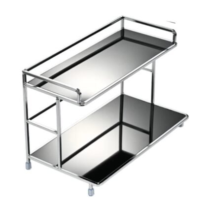 2-tier metal countertop organiser – Black