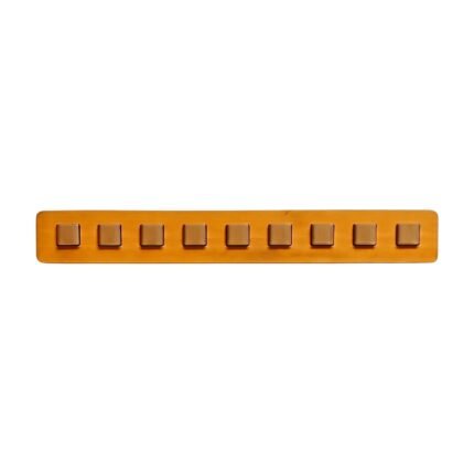 Bamboo Glasses Holder - Wall-Mounted Storage for 9 Pairs with Leather Straps for Organised Home Storage