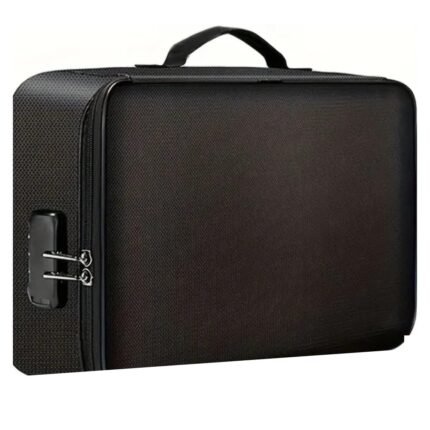 Fire-Resistant Document Bag with Combination Lock and 3 Layers