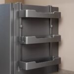 Fridge side rack fitted to fridge