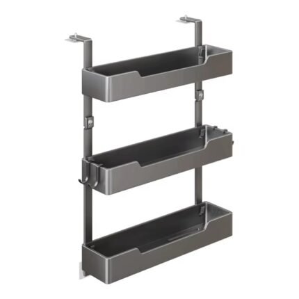 Fridge Side Storage Rack with 2 or 3 Shelves – No Drilling