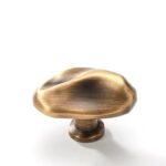 Organic Metal Furniture Knob – French Style, 7 Variants – Antique bronze – 39 mm
