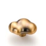 Organic Metal Furniture Knob – French Style, 7 Variants – Gold cloud – 35 mm