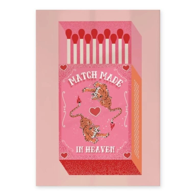 Pink Matchbox Poster – Match Made in Heaven