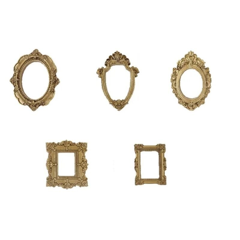 Mini vintage frames in bronze – 5 different designs