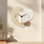 Modern wall clock on a wall