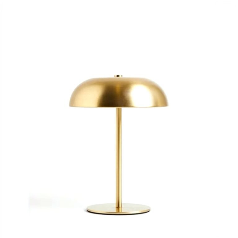 Cordless Mushroom Lamp with Touch and 3 Light Colours – Rechargeable – Gold
