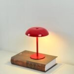 Cordless Mushroom Lamp with Touch and 3 Light Colours – Rechargeable – Red
