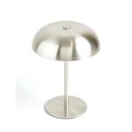 Cordless Mushroom Lamp with Touch and 3 Light Colours – Rechargeable – Silver