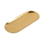 Oval Stainless Steel Tray – Silver or Gold, 3 Sizes – Gold