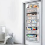 Hanging door organiser in a nursery
