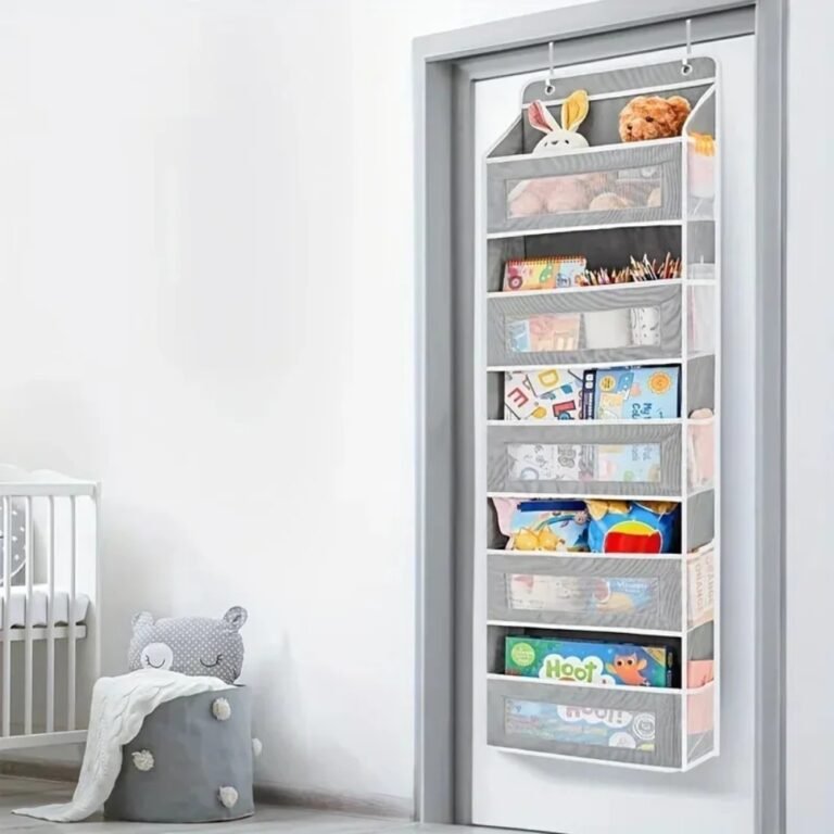 Hanging door organiser in a nursery