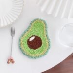 Punch Needle Coaster Kit with Fun Food Designs – Avocado