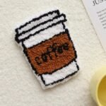 Punch Needle Coaster Kit with Fun Food Designs – Coffee cup