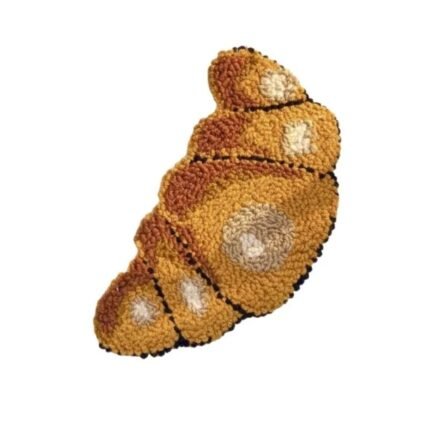 Punch Needle Coaster Kit with Fun Food Designs – Croissant