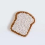 Punch Needle Coaster Kit with Fun Food Designs – Toast