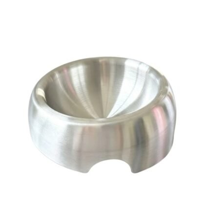 Raised stainless steel cat bowl
