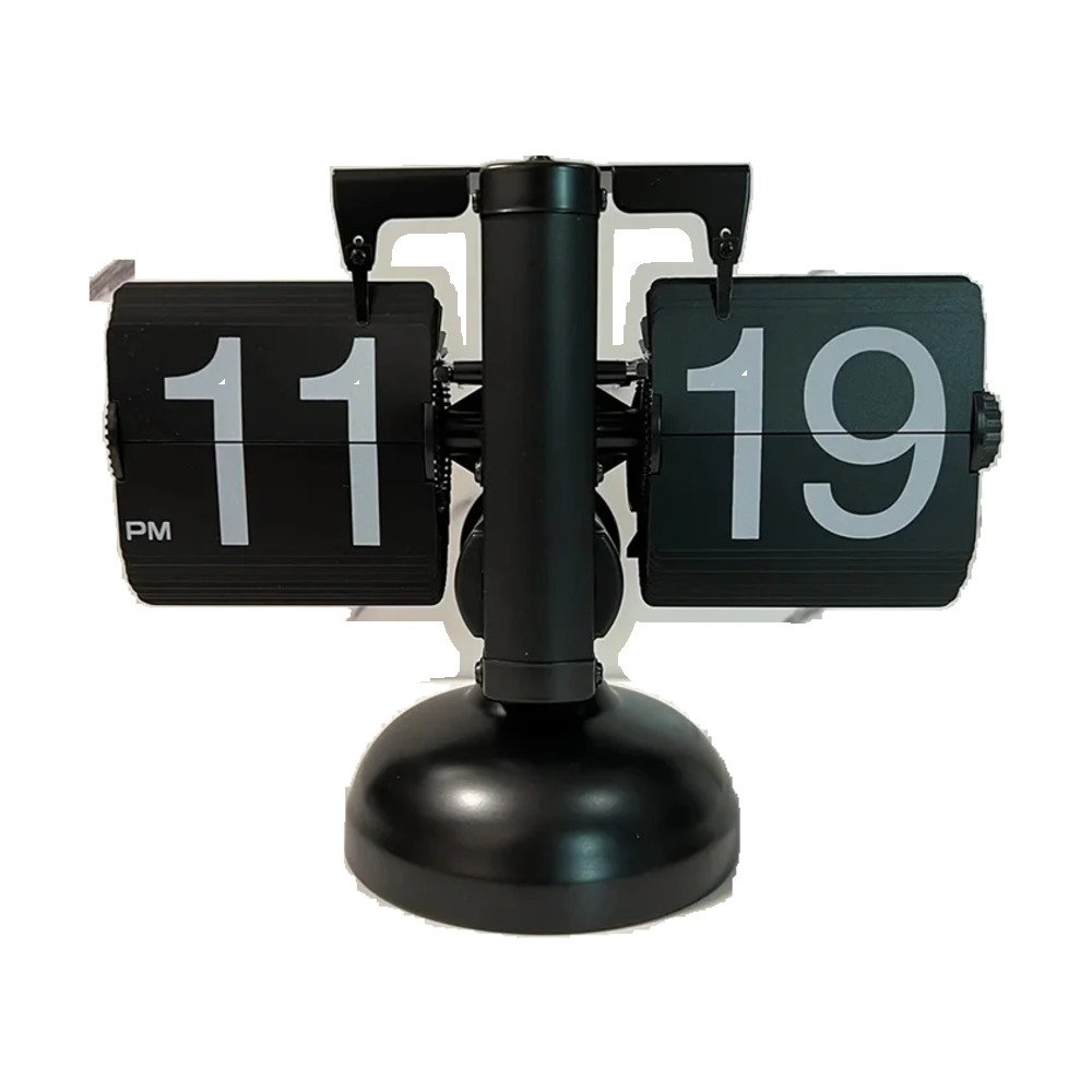 Retro flip desk clock – Black Retro flip desk clock – Black