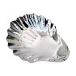 Shell-Shaped Stainless Steel Snack Plate – French Retro Style – Small shell dish