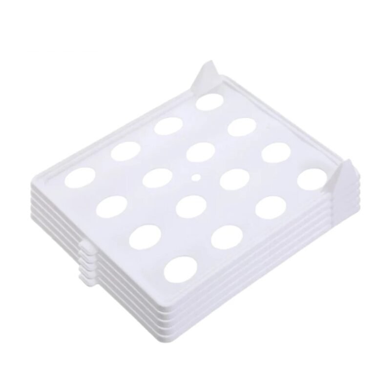 Stackable clothes organisers for wardrobe and drawers – White – 5 pcs