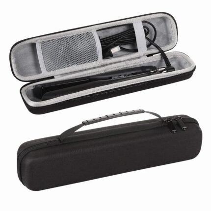Hair Straightener and Curling Iron Storage Case – Hard Case – Black