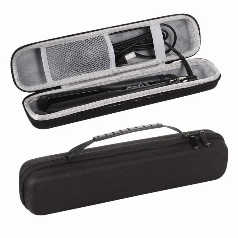 Hair Straightener and Curling Iron Storage Case – Hard Case – Black