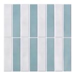 Self-Adhesive 3D Tile-Effect Wall Panels – 30 × 30 cm – Blue/white