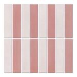 Self-Adhesive 3D Tile-Effect Wall Panels – 30 × 30 cm – Rose/white