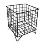 Wire Metal Storage Basket with Legs – 13.5 × 16 cm – Black