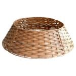 Woven Christmas Tree Collar in Basket Design – Natural